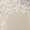 1 Yard white Flowers and Oval Shapes Scalloped Netted Beads and Sequins Bridal Veil Lace Trim